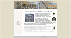 Desktop Screenshot of lebanonembassy.nl